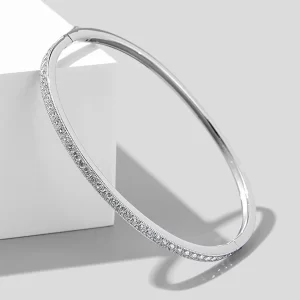 PULSEIRA DECORAÇÃO EM ZIRCÔNIA PRATA