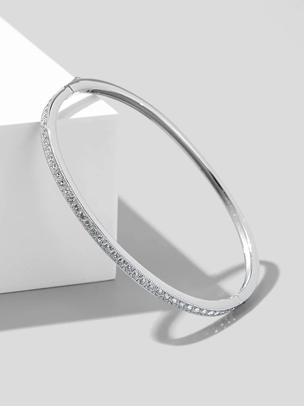 PULSEIRA DECORAÇÃO EM ZIRCÔNIA PRATA